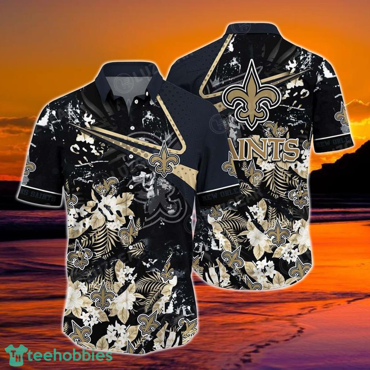 New Orleans Saints NFL Hawaiian Shirt Tropical Pattern New Hot Trend Summer For Sports Fans NFL Product Photo 1
