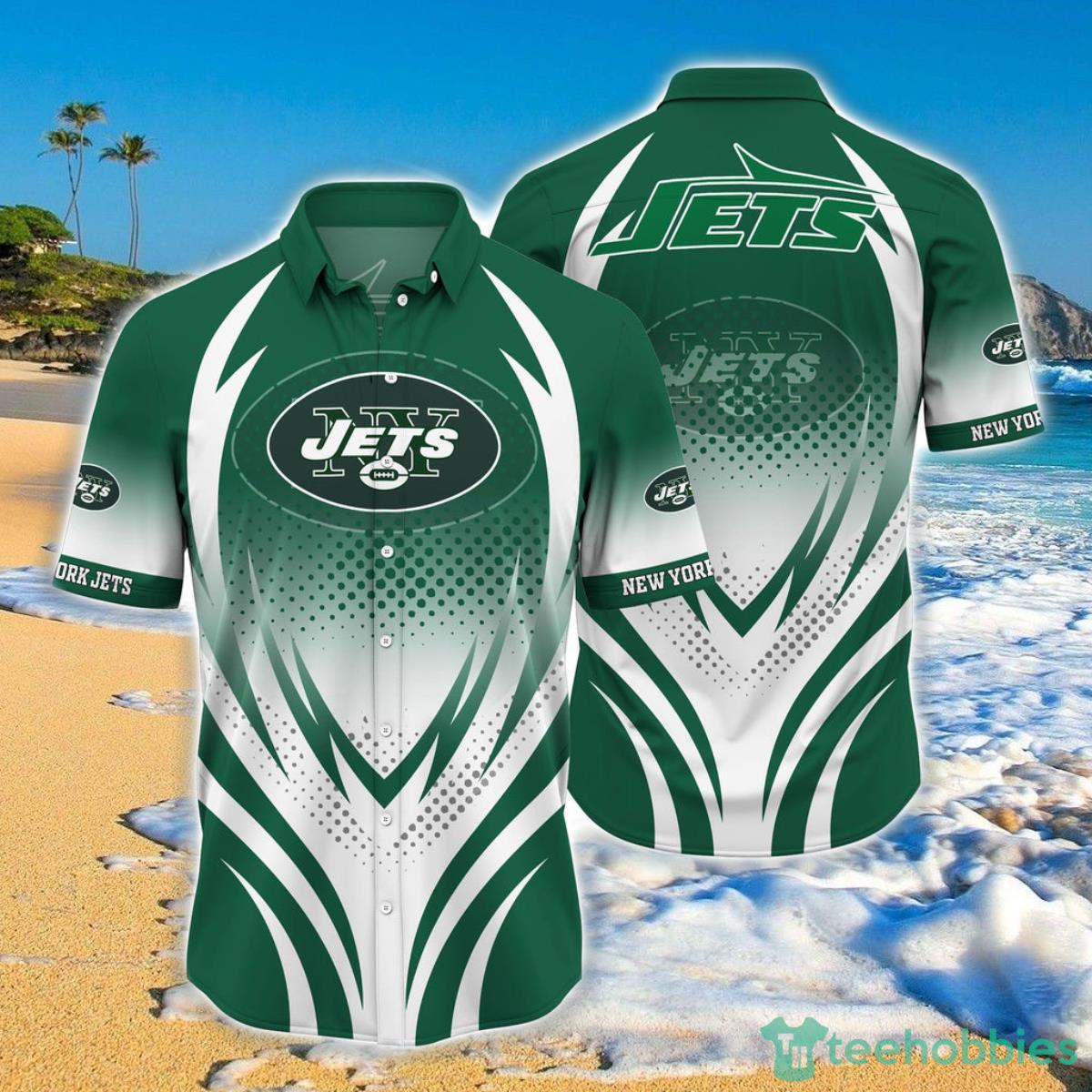 New York Jets Button Down Shirt 3D Print For Men And Women Product Photo 1
