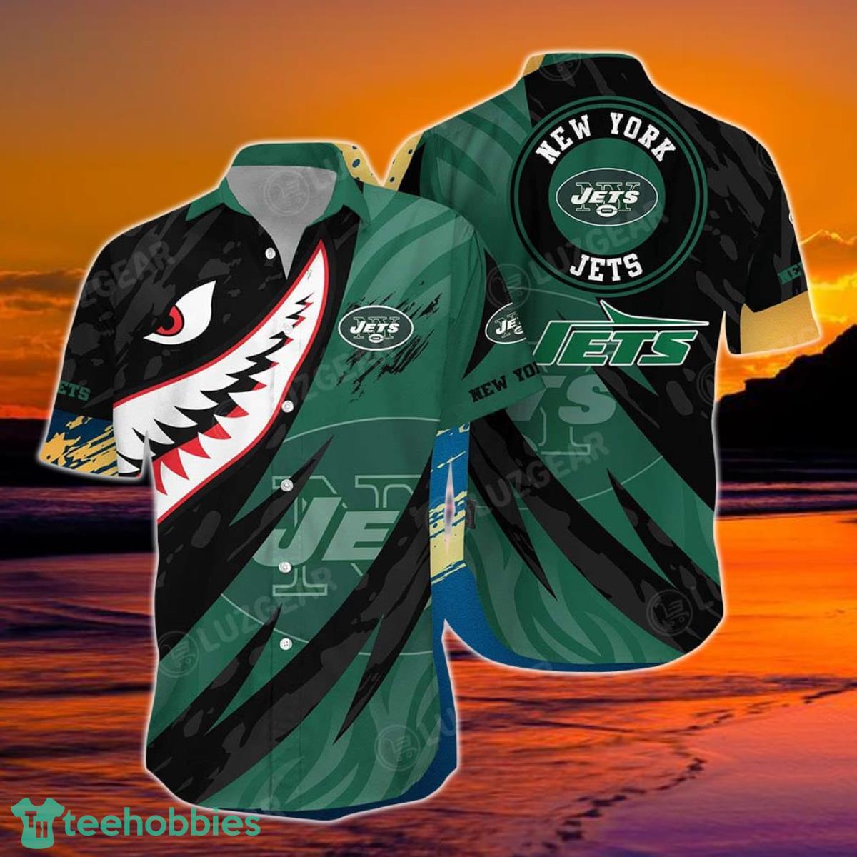 New York Jets NFL Hawaiian Shirt Graphic 3D Printed New Trends Summer For Fan NFL Enthusiast Product Photo 1