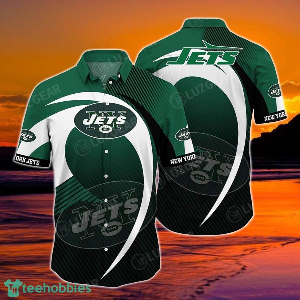 New York Jets NFL Hawaiian Shirt, New Hot Trending Summer Beach Shirt Best Gift For Fan Product Photo 1