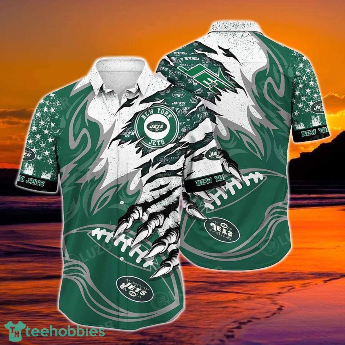 New York Jets NFL Hawaiian Shirt Style Vintage Summer Beach Shirt Best Gift For Fans Product Photo 1