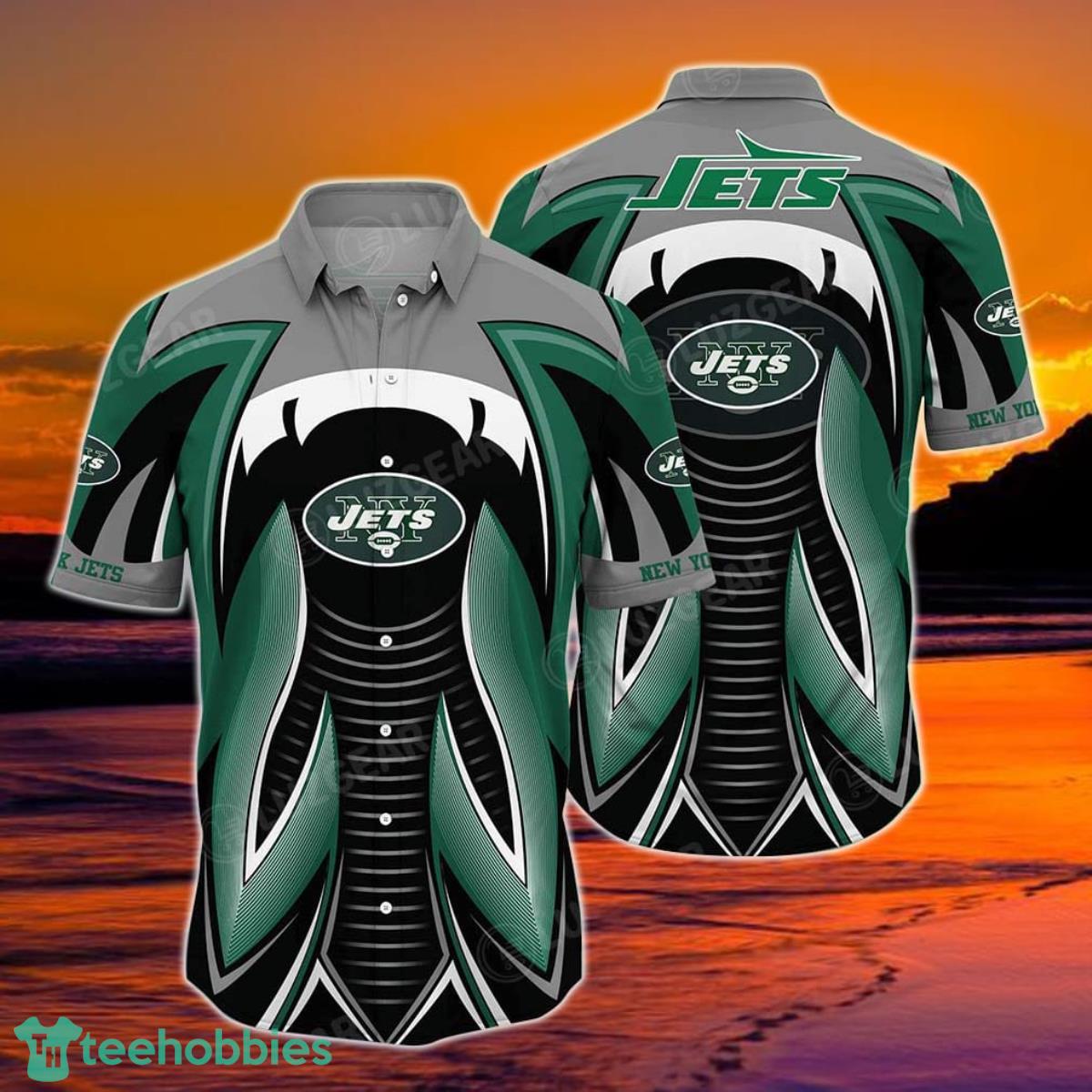New York Jets NFL Hawaiian Shirt Summer Short Sleeve Button Down Shirt Gift For Best Fans Product Photo 1