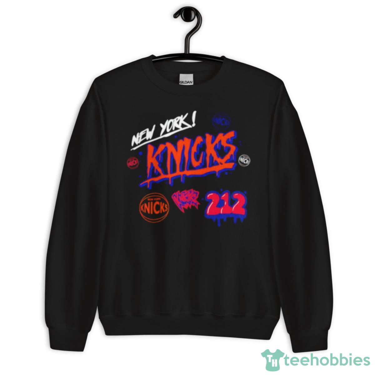 New York Knicks Black Slap Shirt - Unisex Crewneck Sweatshirt