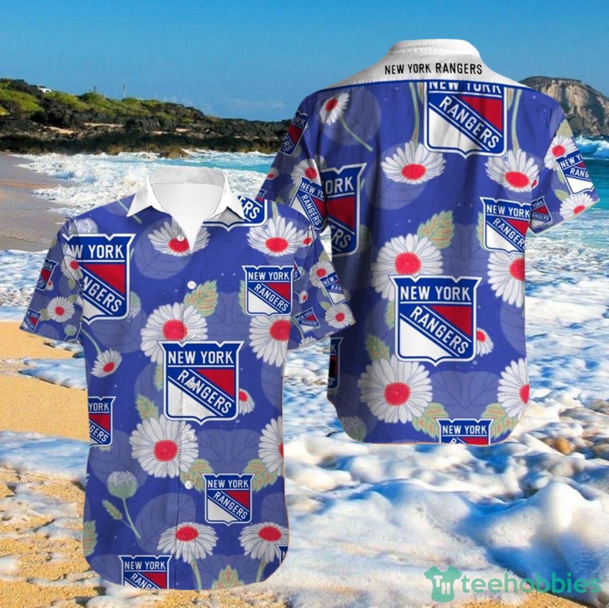 New York Rangers Hawaiian Shirt Big Floral For Men And Women Product Photo 1