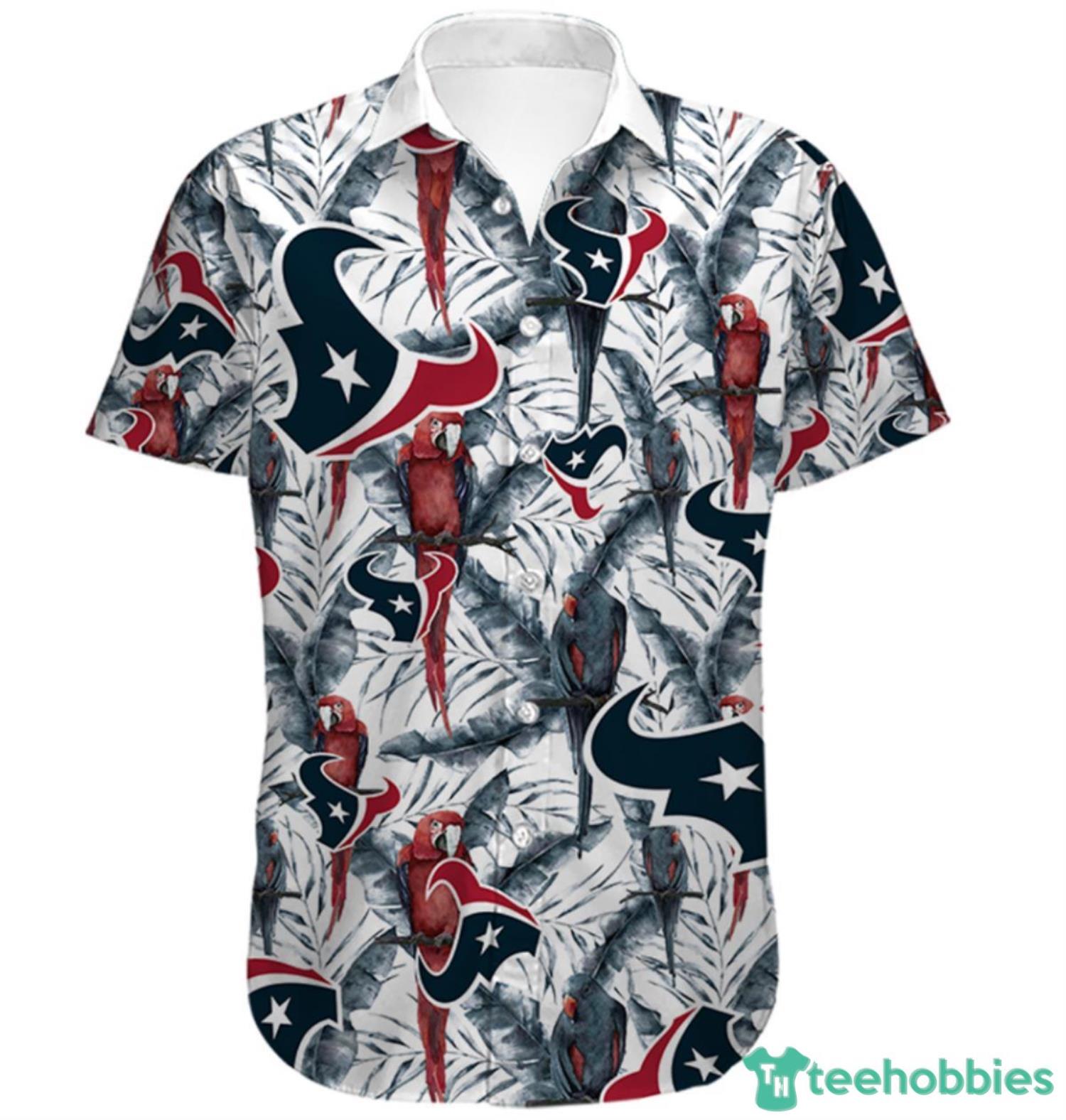 NFL Houston Texans Hawaiian Shirt Tropical Product Photo 1