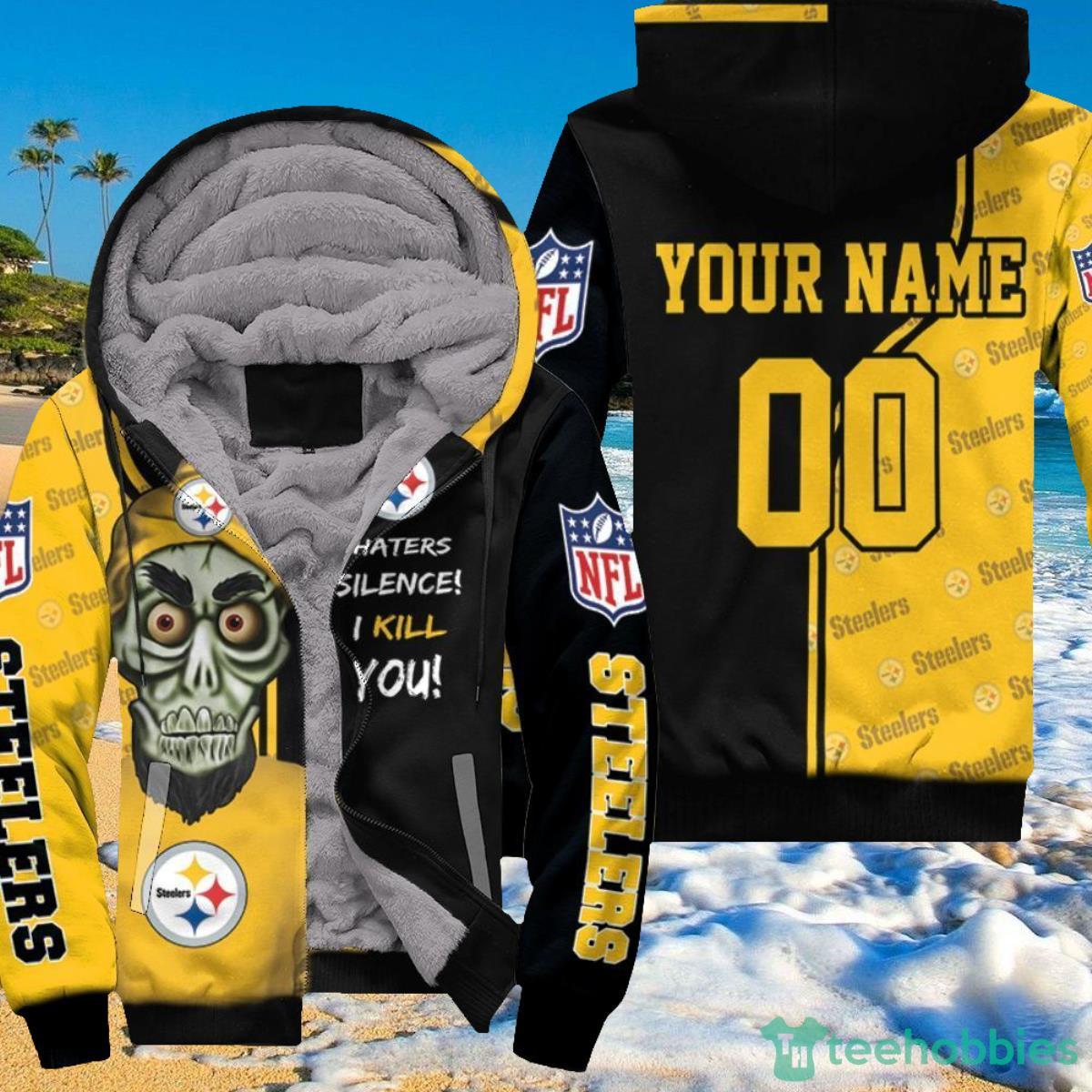 NFL Pittsburgh Steelers Haters Silence Personalized Hoodie 3D Product Photo 1