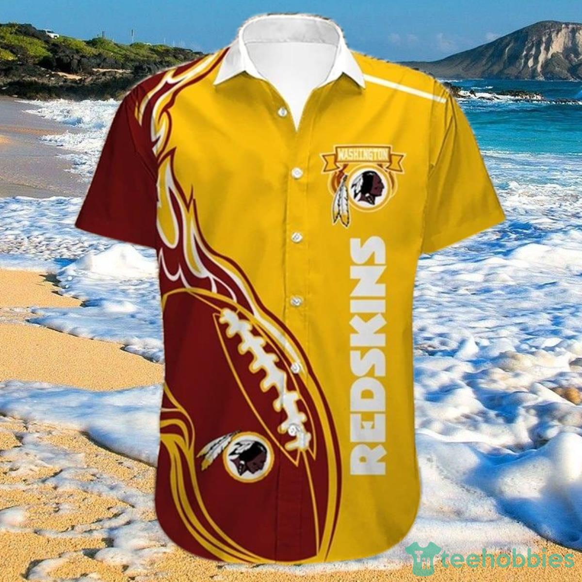 NFL Washington Redskins Shirts Fireball Hawaiian Shirt Product Photo 1