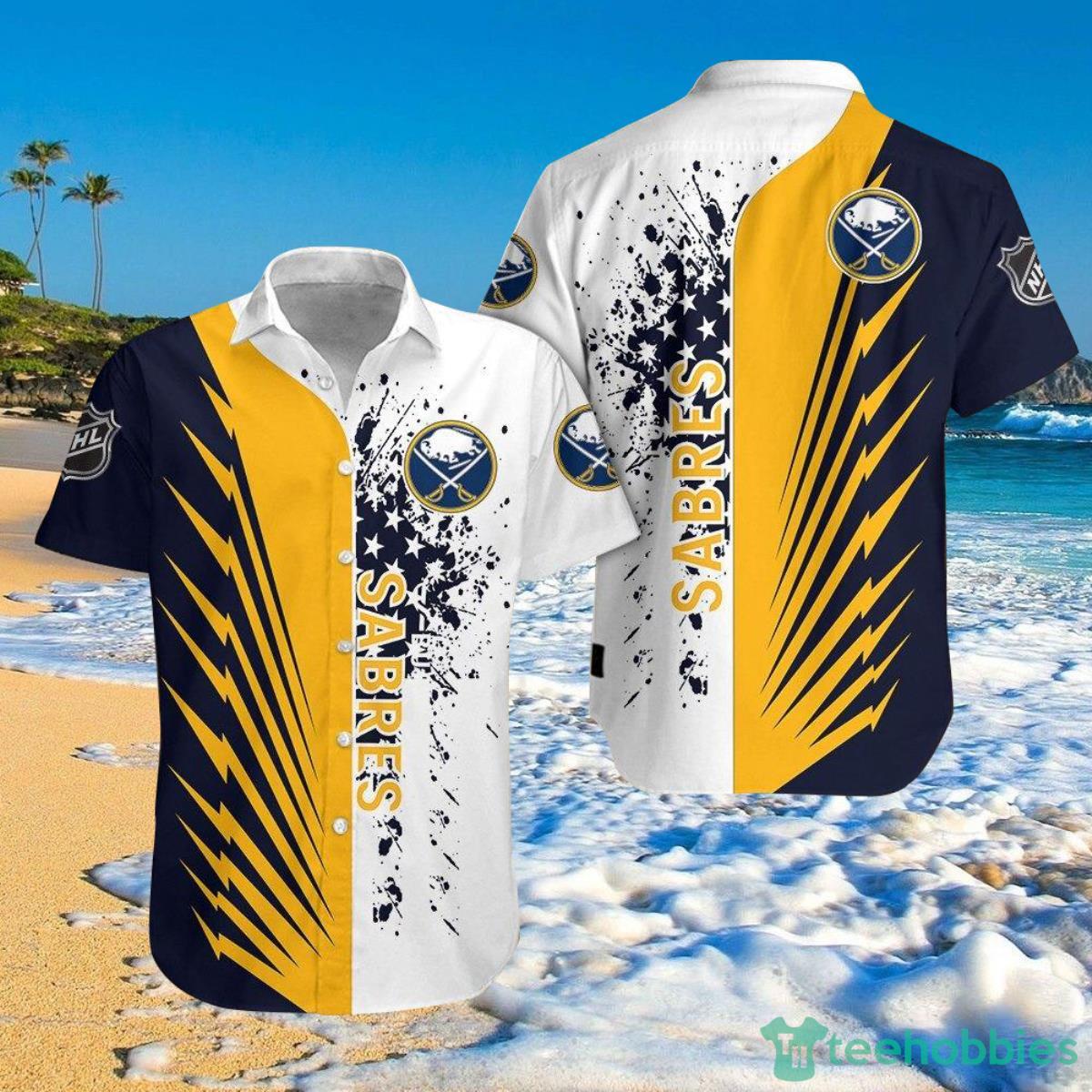 NHL Buffalo Sabres Hawaiian Shirt Gift For Fan Short Sleeve Product Photo 1