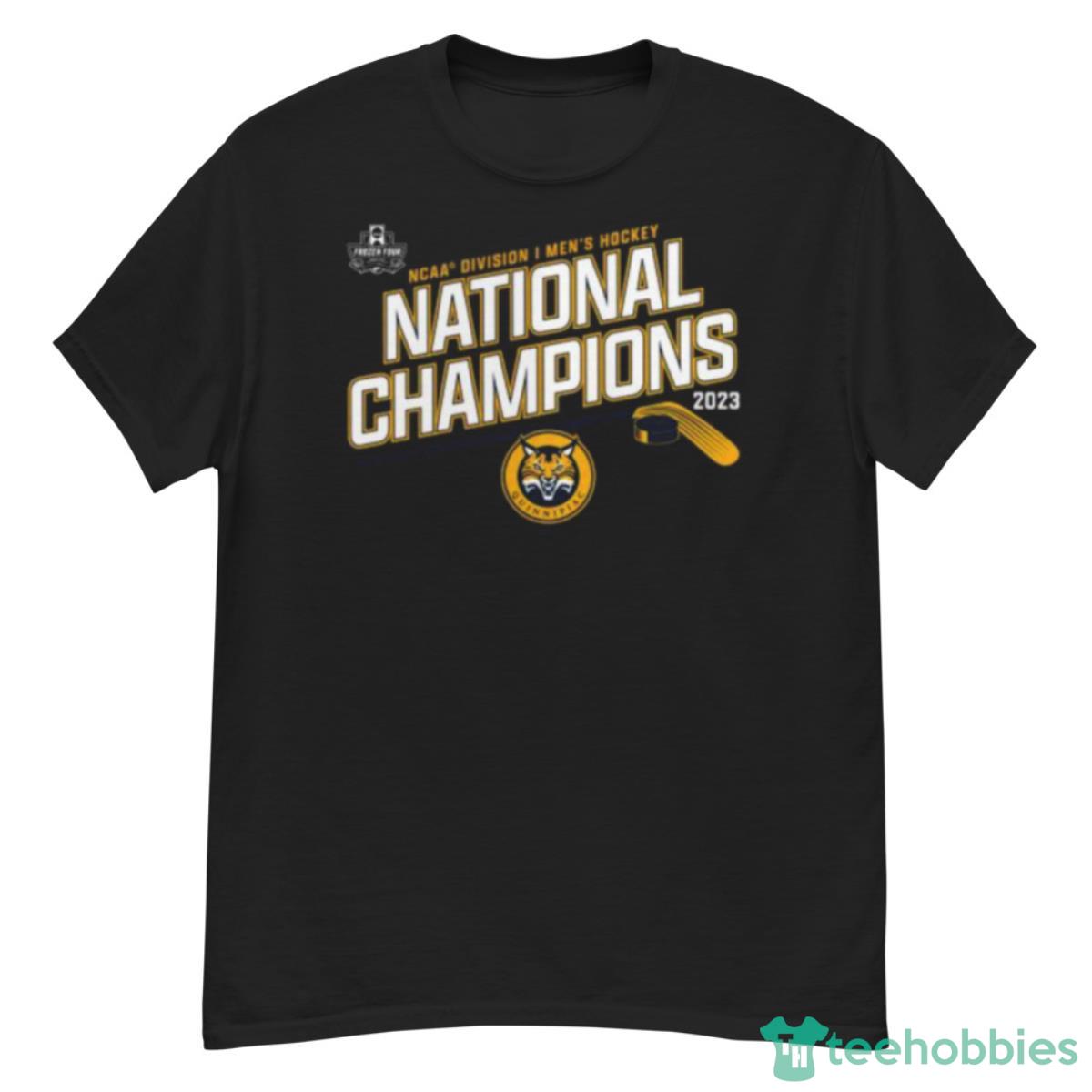 NHL Quinnipiac Bobcats 2023 NCAA National Champions Shirt - G500 Men’s Classic T-Shirt