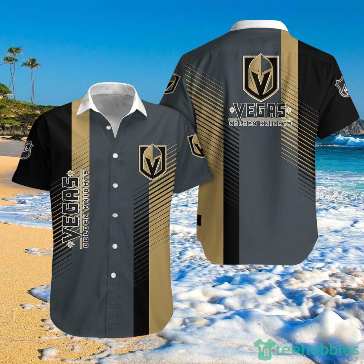 NHL Vegas Golden Knights Shirt Striped Short Sleeve Product Photo 1