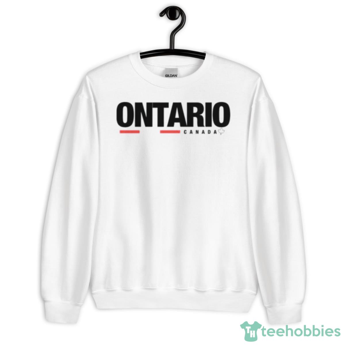 Ontario Black Text Logo Shirt - Unisex Heavy Blend Crewneck Sweatshirt
