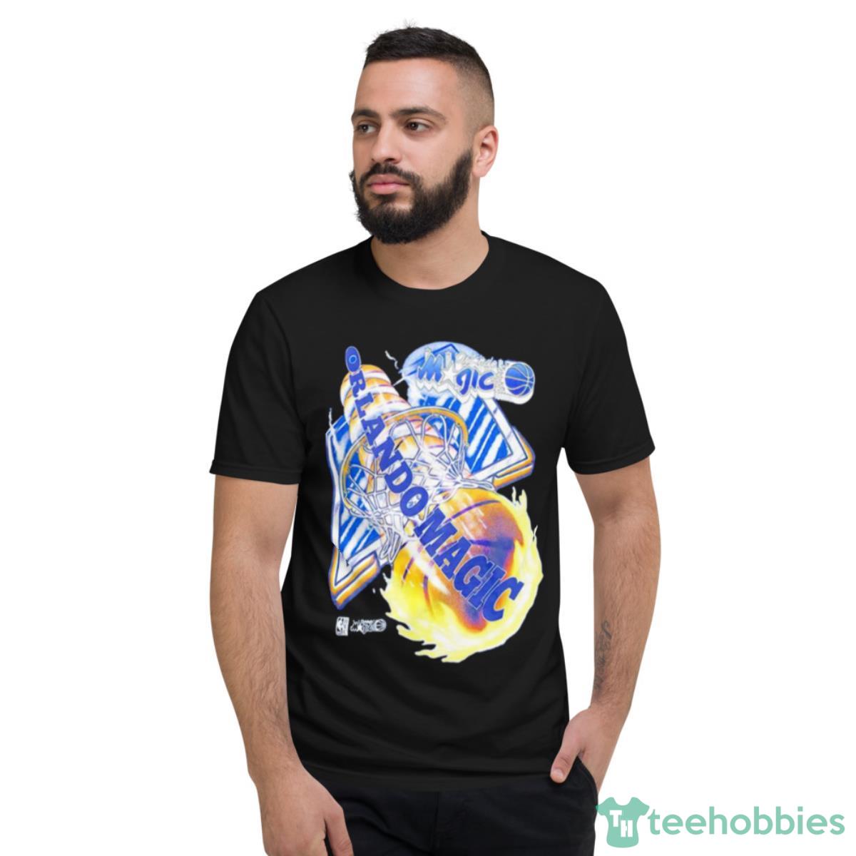 Orlando Magic On Fire NBA Shirt - Short Sleeve T-Shirt