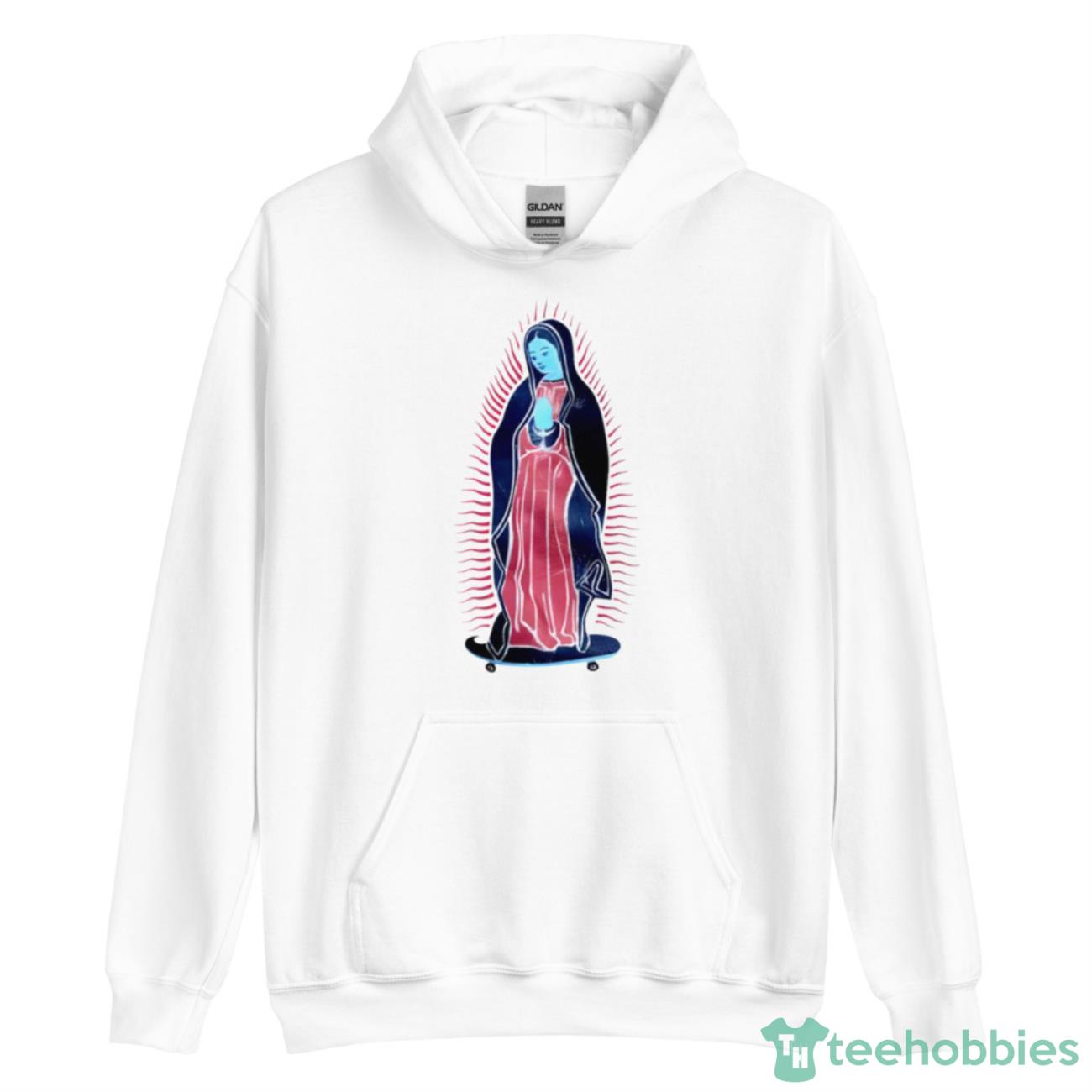 Our Lady Of Guadalupe On Skateboard Swea Shirt - Unisex Heavy Blend Hooded Sweatshirt