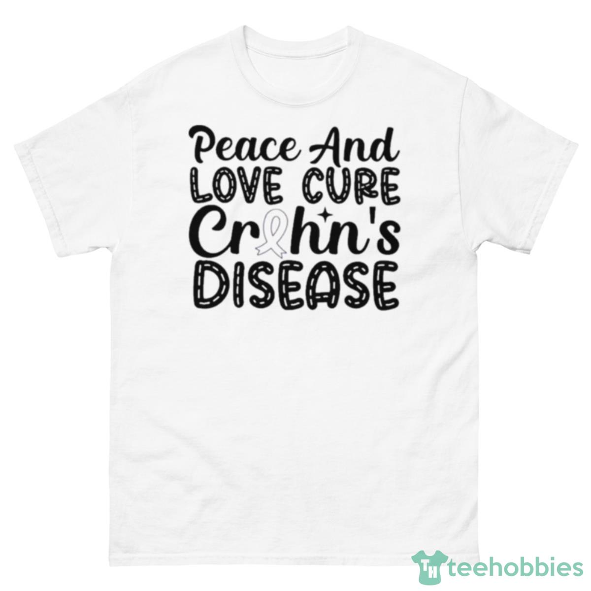 Peace And Love Cure Crohn’s Disease 2023 Shirt - 500 Men’s Classic Tee Gildan