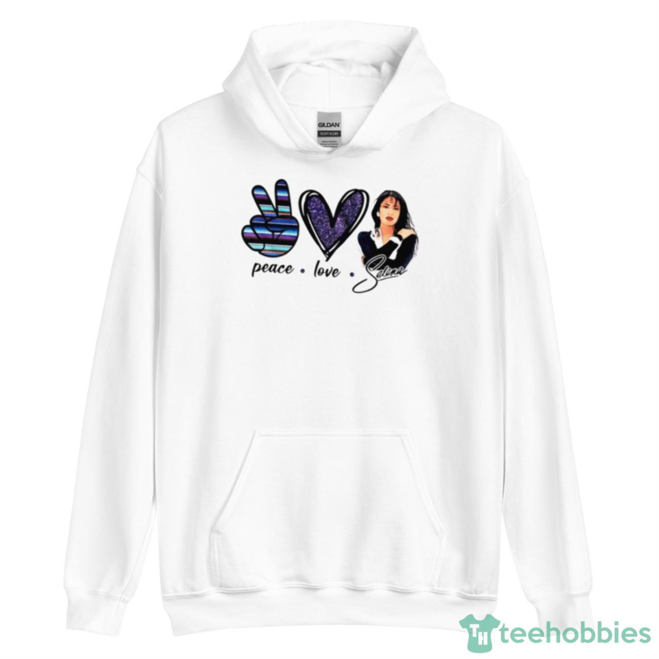 Peace Love Selena Shirt - Unisex Heavy Blend Hooded Sweatshirt