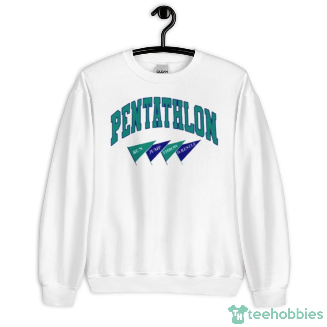 Pentathlon Run Jump Throw Wrestle Shirt - Unisex Heavy Blend Crewneck Sweatshirt