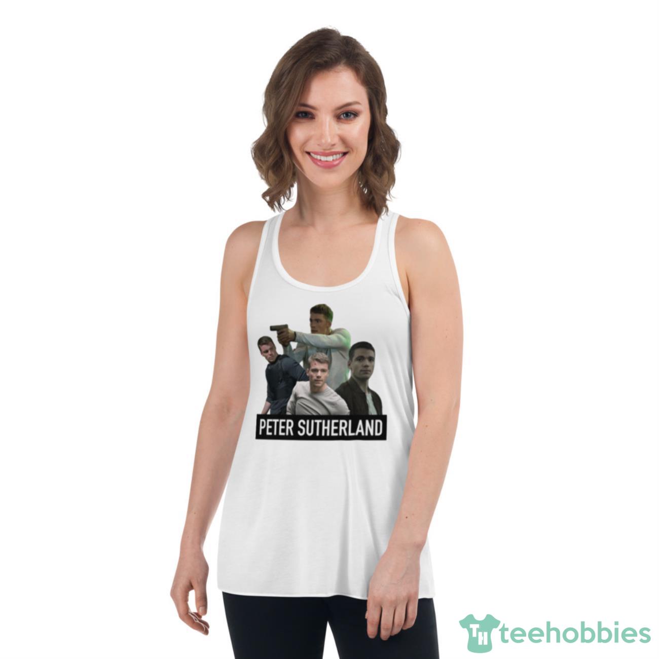 Peter Sutherland From The Night Agent Shirt - Womens Flowy Racerback Tank Peter Sutherland From The Night Agent Shirt - Womens Flowy Racerback Tank