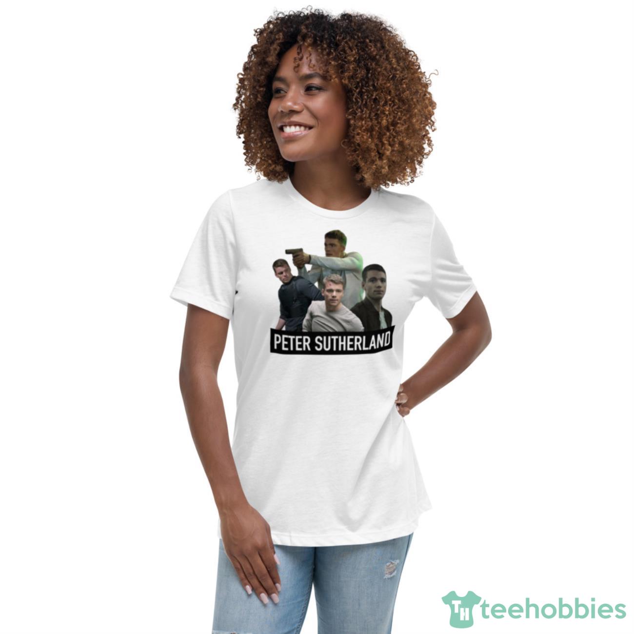 Peter Sutherland From The Night Agent Shirt - Womens Relaxed Short Sleeve Jersey Tee Peter Sutherland From The Night Agent Shirt - Womens Relaxed Short Sleeve Jersey Tee