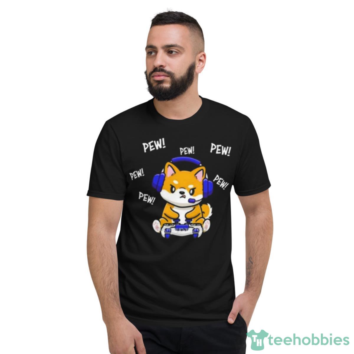 Pew Pew Pew Shiba Inu Shirt - Short Sleeve T-Shirt