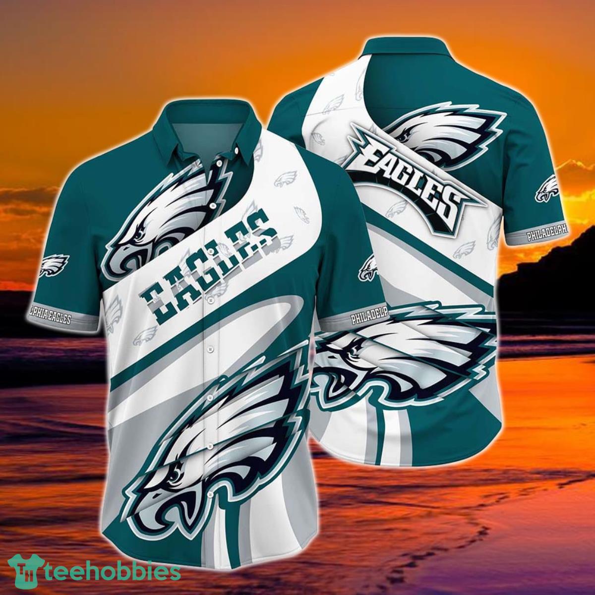 Philadelphia Eagles NFL Beach Shirt For Sports Best Fans This Summer NFL Hawaiian Shirt Product Photo 1