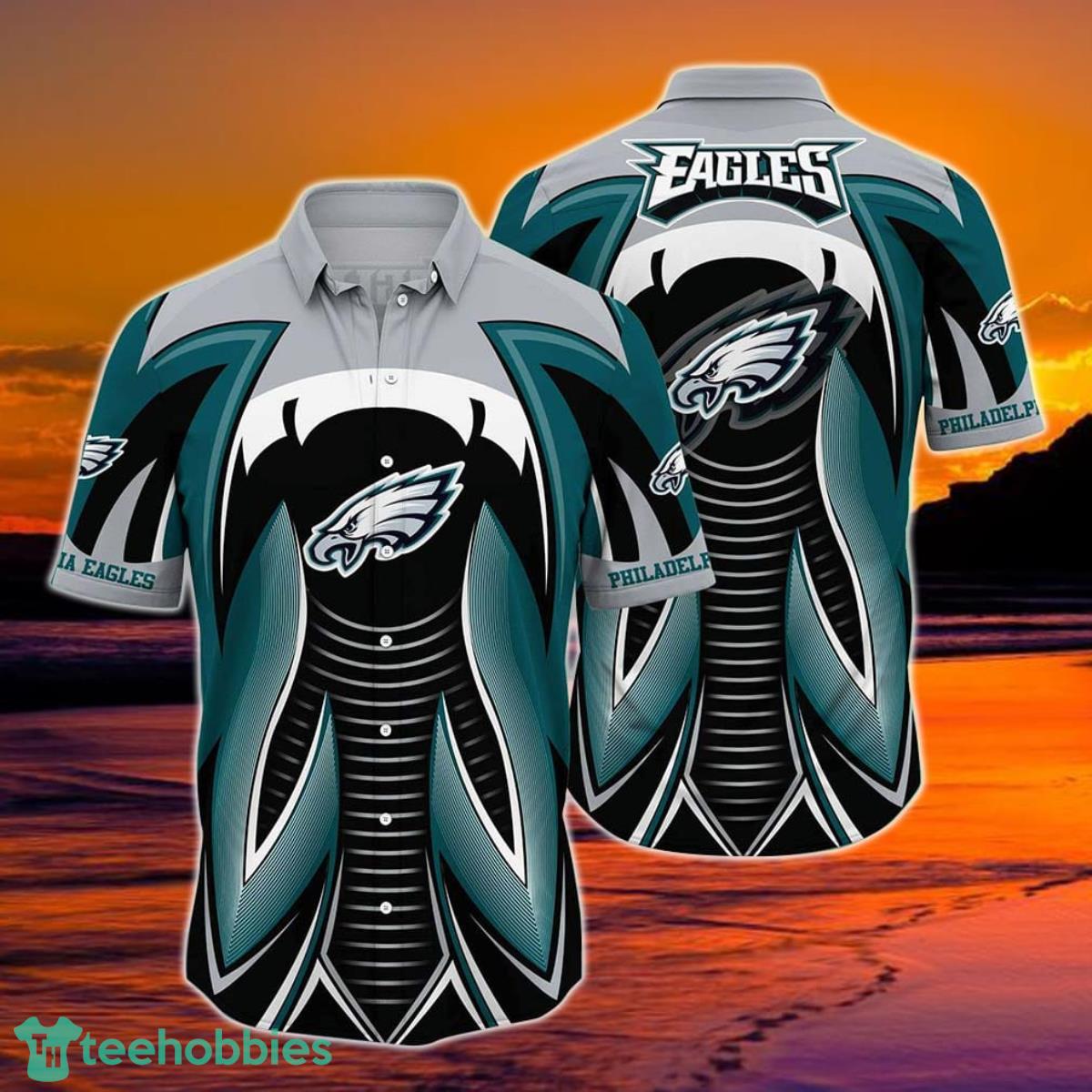 Philadelphia Eagles NFL Hawaiian Shirt Summer Short Sleeve Button Down Shirt Gift For Best Fans Product Photo 1