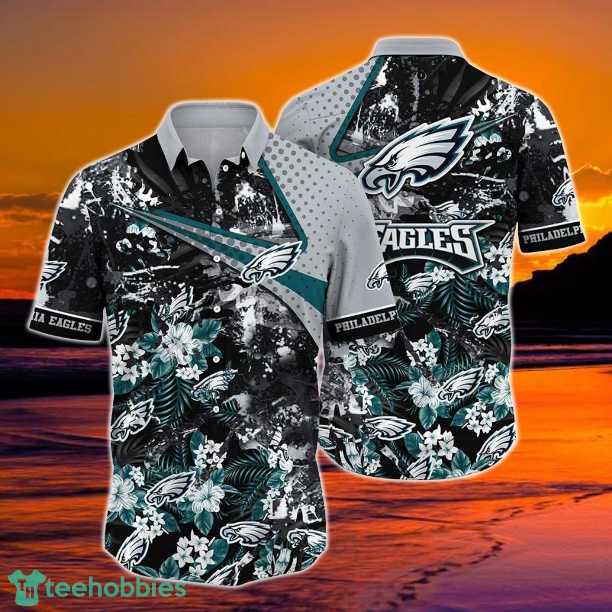 Philadelphia Eagles NFL Hawaiian Shirt Tropical Pattern New Hot Trend Summer For Sports Fans NFL Product Photo 1