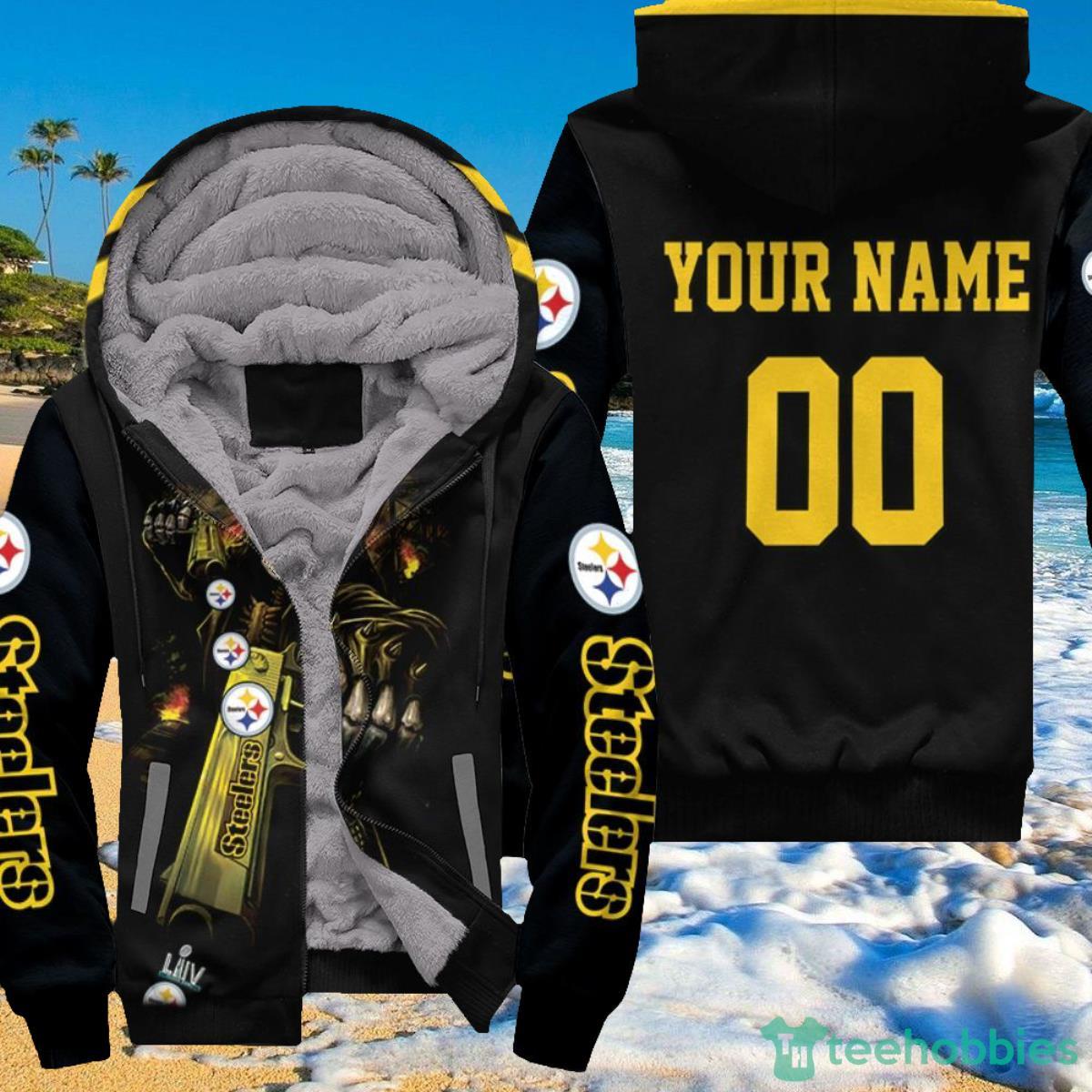 Pittsburgh Steelers Death God Hold For Fans Personalized Hoodie 3D Product Photo 1
