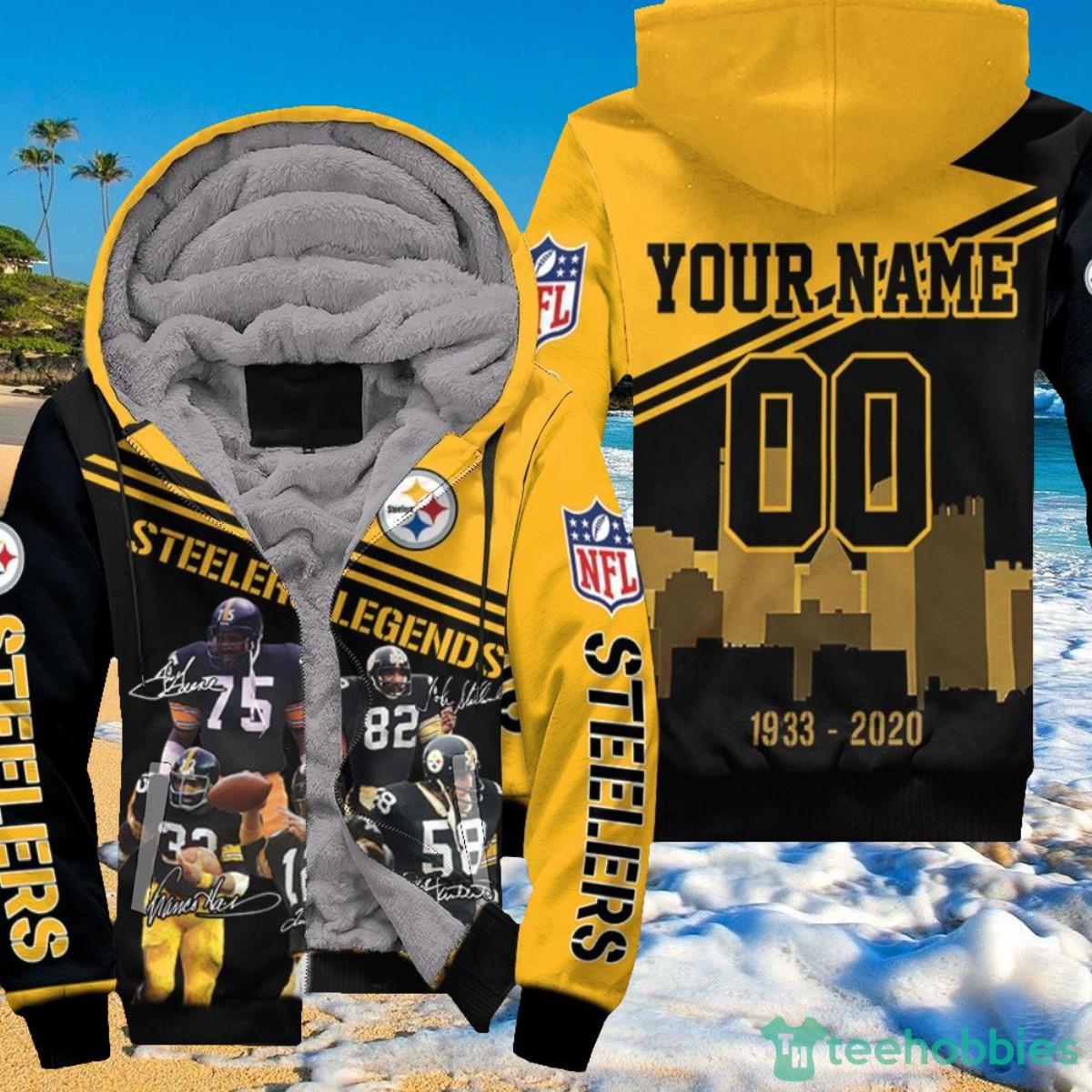 Pittsburgh Steelers Legends Signature 87th Anniversary For Fans Personalized Hoodie 3D Product Photo 1
