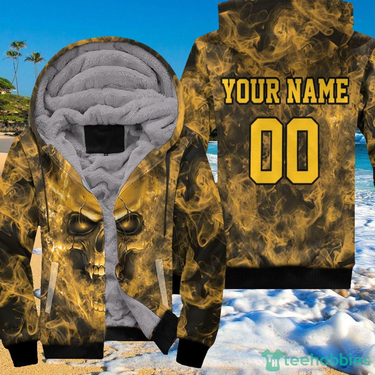 Pittsburgh Steelers Nfl Fans Skull Personalized Hoodie 3D Product Photo 1