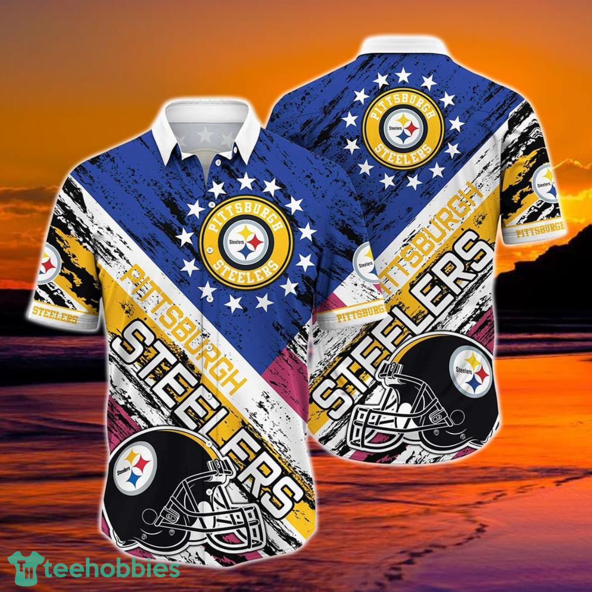 HOT Pittsburgh Steelers NFL Summer Hawaiian Shirt And Shorts
