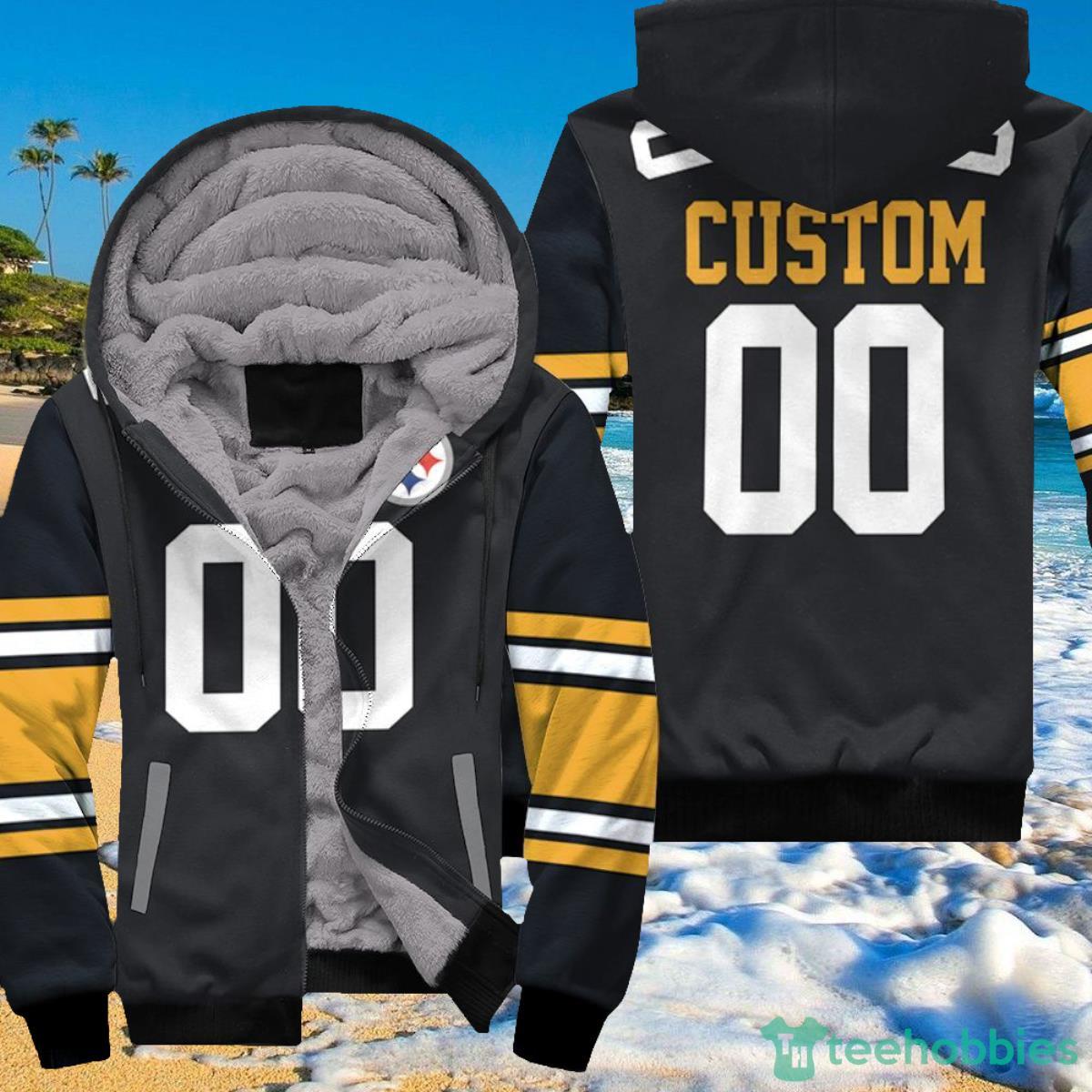 Pittsburgh Steelers Personalized Custom Game Black Inspired Style Hoodie 3D Product Photo 1
