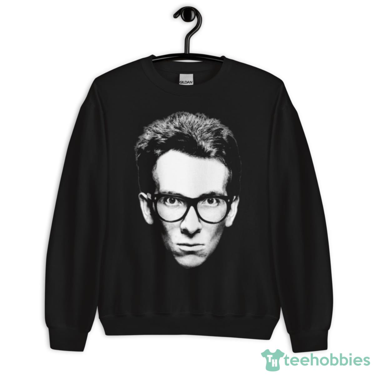 Portrait Of Elvis Costello Graphic Shirt - Unisex Crewneck Sweatshirt