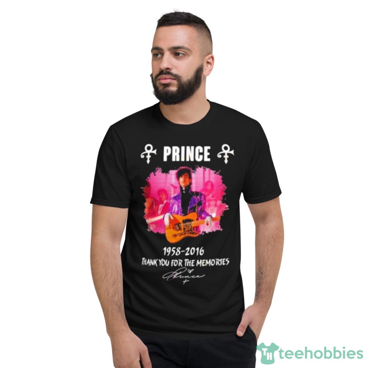 Prince 1958 – 2016 Thank You For The Memories Shirt - Short Sleeve T-Shirt