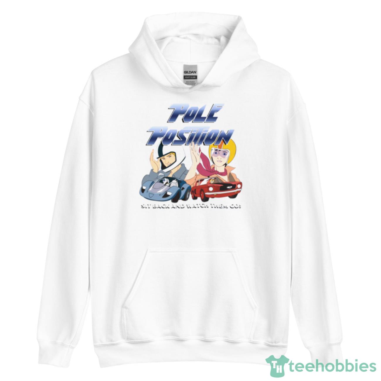 Retro 80s Cartoons Pole Position Shirt - Unisex Heavy Blend Hooded Sweatshirt