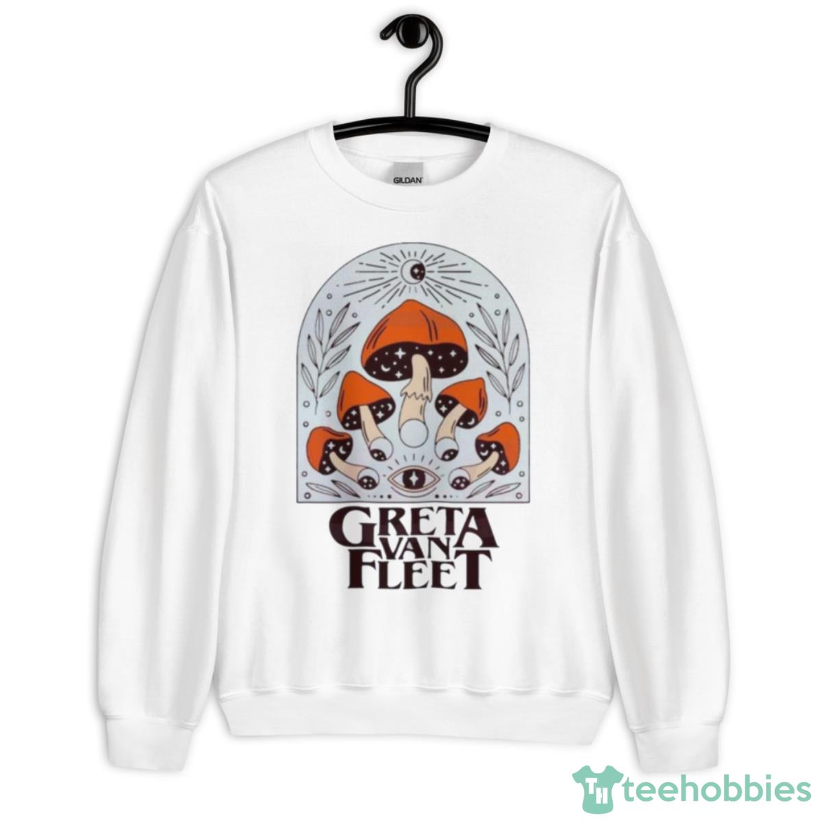 Retro Dream In Gold Tour 2023 Greta Van Fleet Concert Shirt - Unisex Heavy Blend Crewneck Sweatshirt