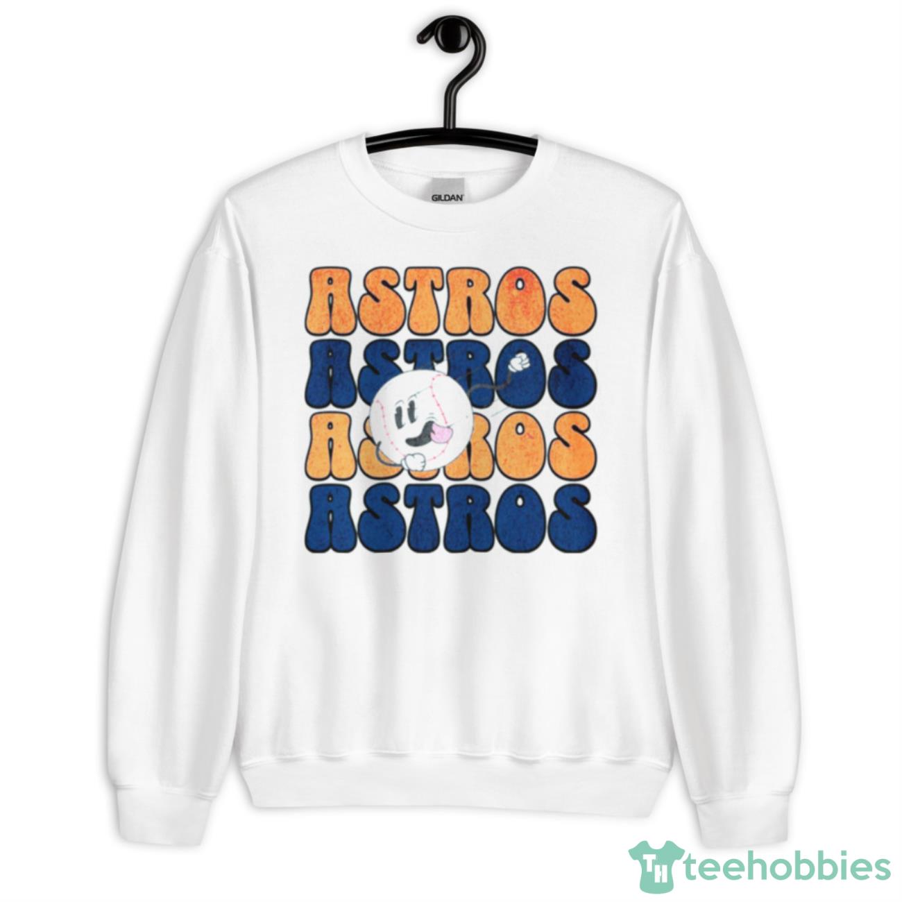 Retro Houston Astros Baseball Shirt - Unisex Heavy Blend Crewneck Sweatshirt