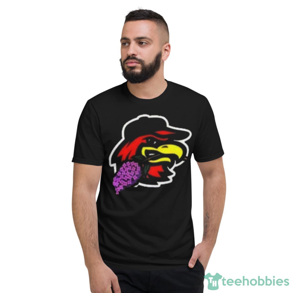 Rochester Red Wings Spikes With Lilac Shirt - Short Sleeve T-Shirt
