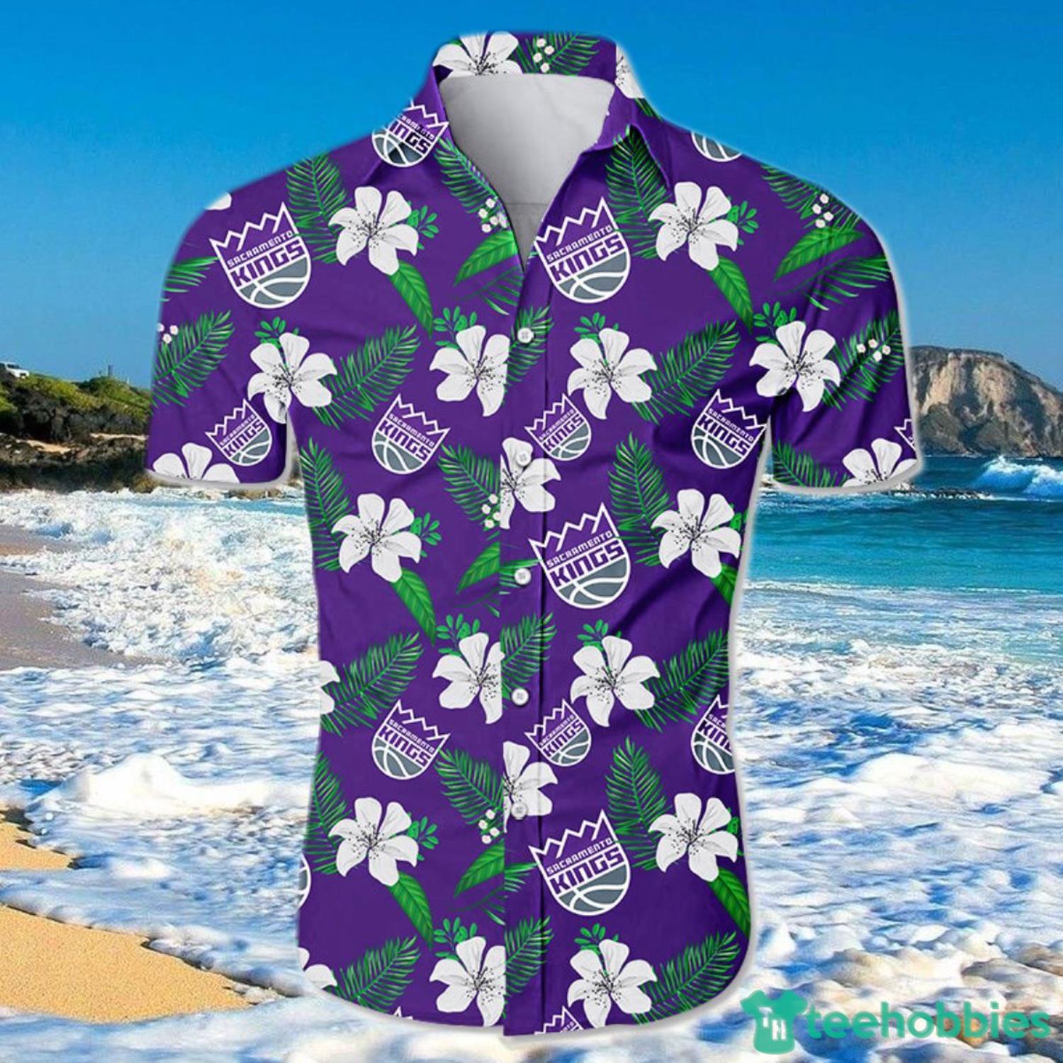 Sacramento Kings Hawaiian Shirt Small Flowers For Men And Women Product Photo 1