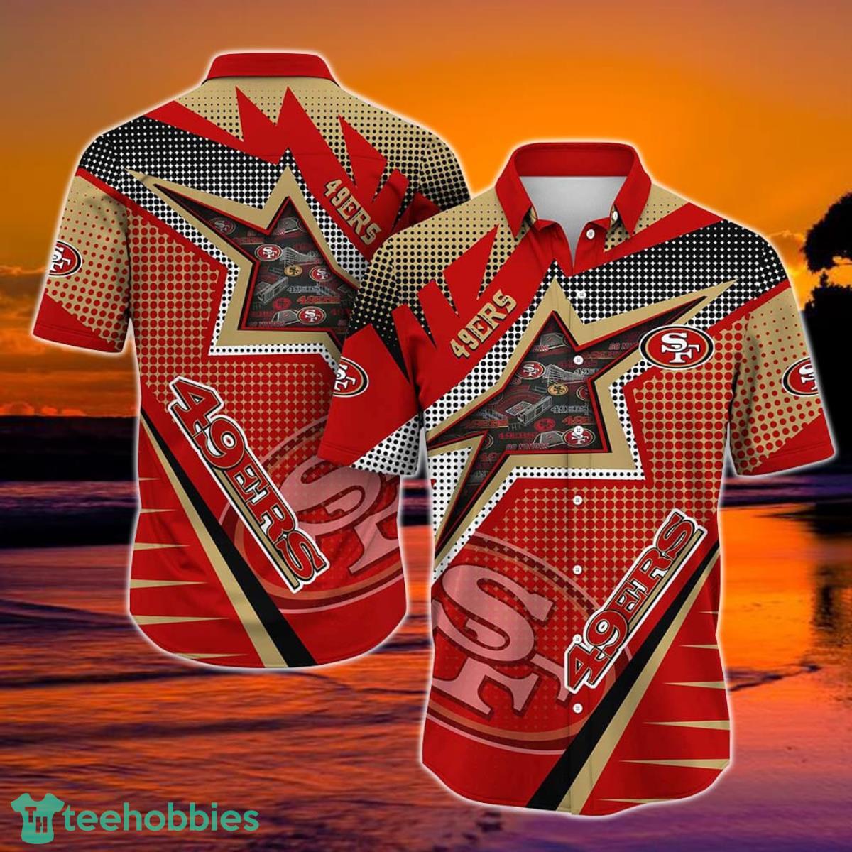 San Francisco 49ers NFL Football Beach Shirt For This Summer Graphic Print Hawaiian Shirt Big Fans Product Photo 1