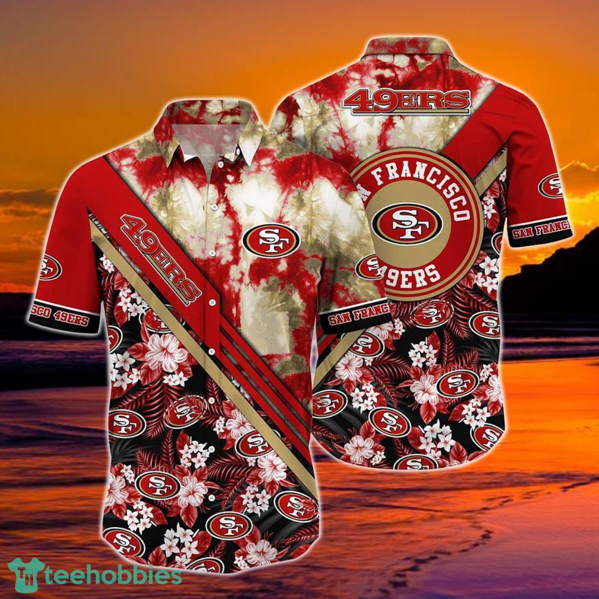 San Francisco 49ers NFL Hawaiian Shirt Graphic Tropical Pattern New Trend Summer For NFL Football Fans Product Photo 1
