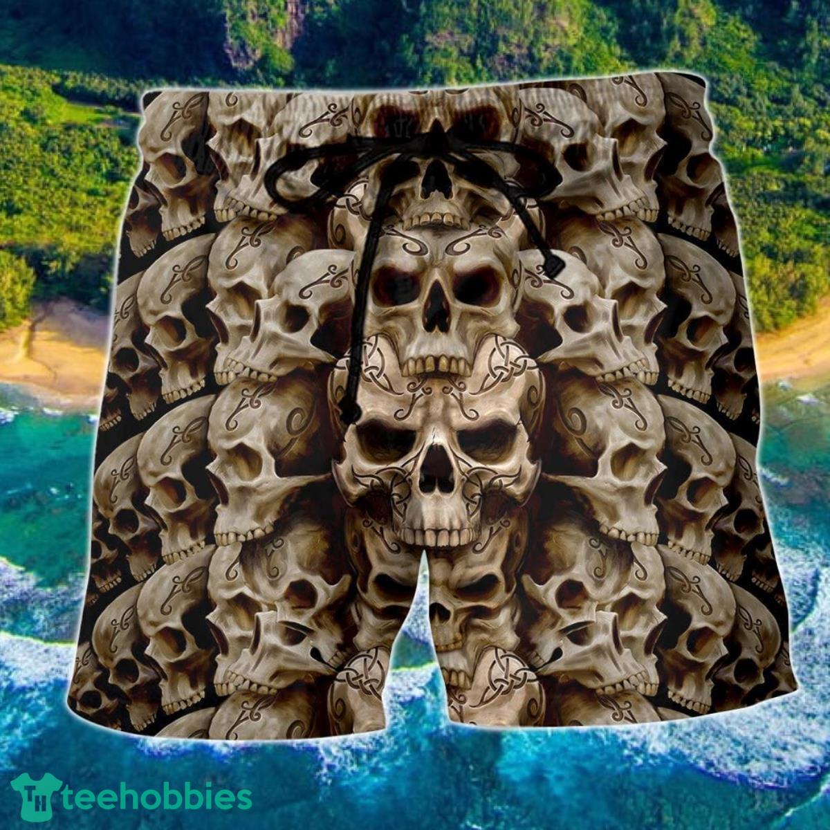 Skull Dark Inside Everyone Hawaii Shorts For Men - Skull Shorts Swim Trunks Product Photo 1