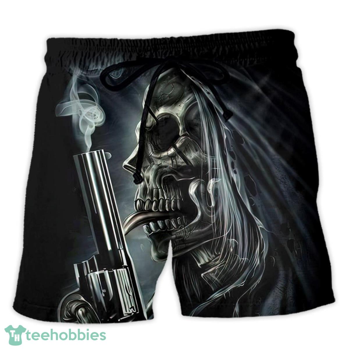 Skull I'll Put You In The Trunk Hawaii Shorts For Men Skull Shorts Swim Trunks Product Photo 1