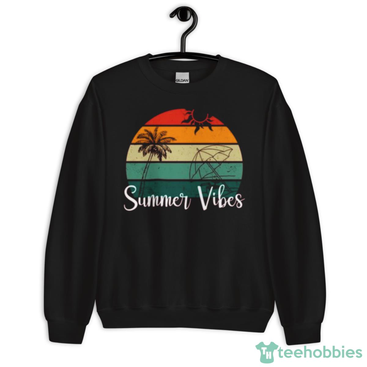 Summer Vibes Palm Trees Shirt - Unisex Crewneck Sweatshirt