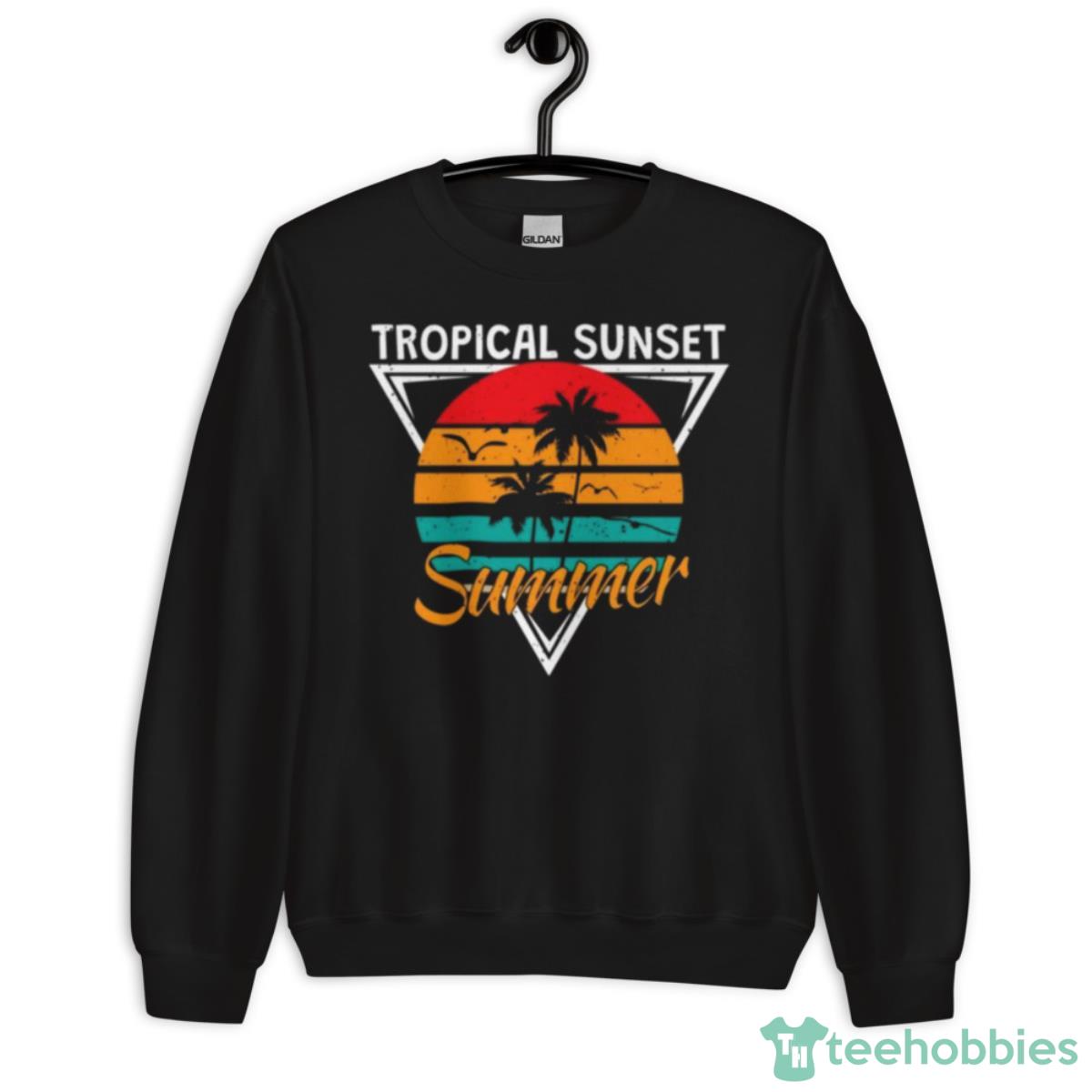 Sunset Summer Summer Vinatge Shirt - Unisex Crewneck Sweatshirt