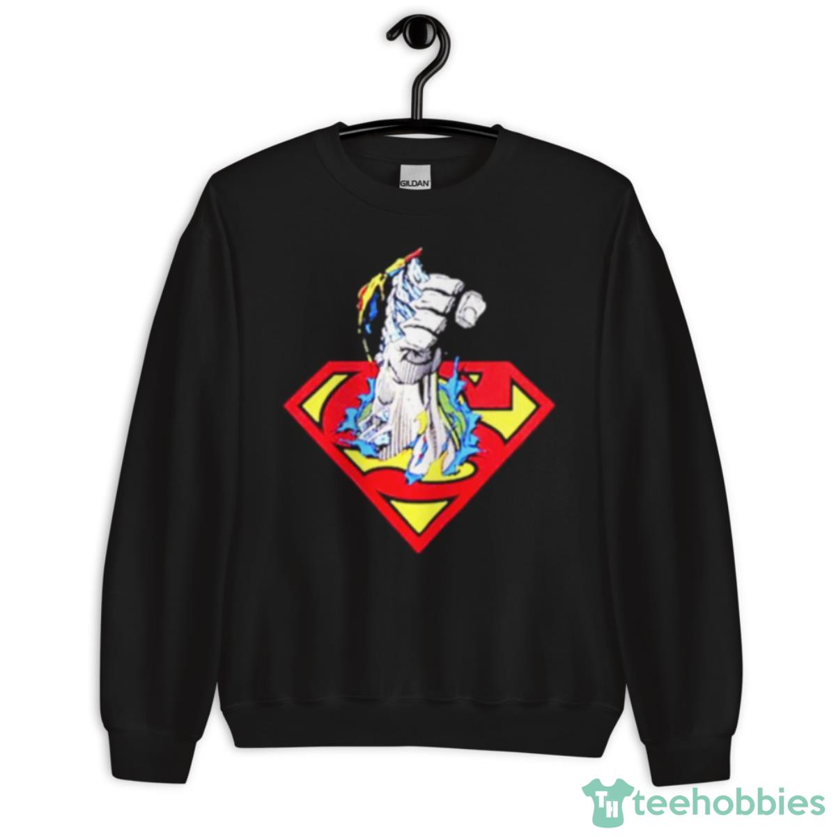 Superman Doomsday Fist Shirt - Unisex Crewneck Sweatshirt