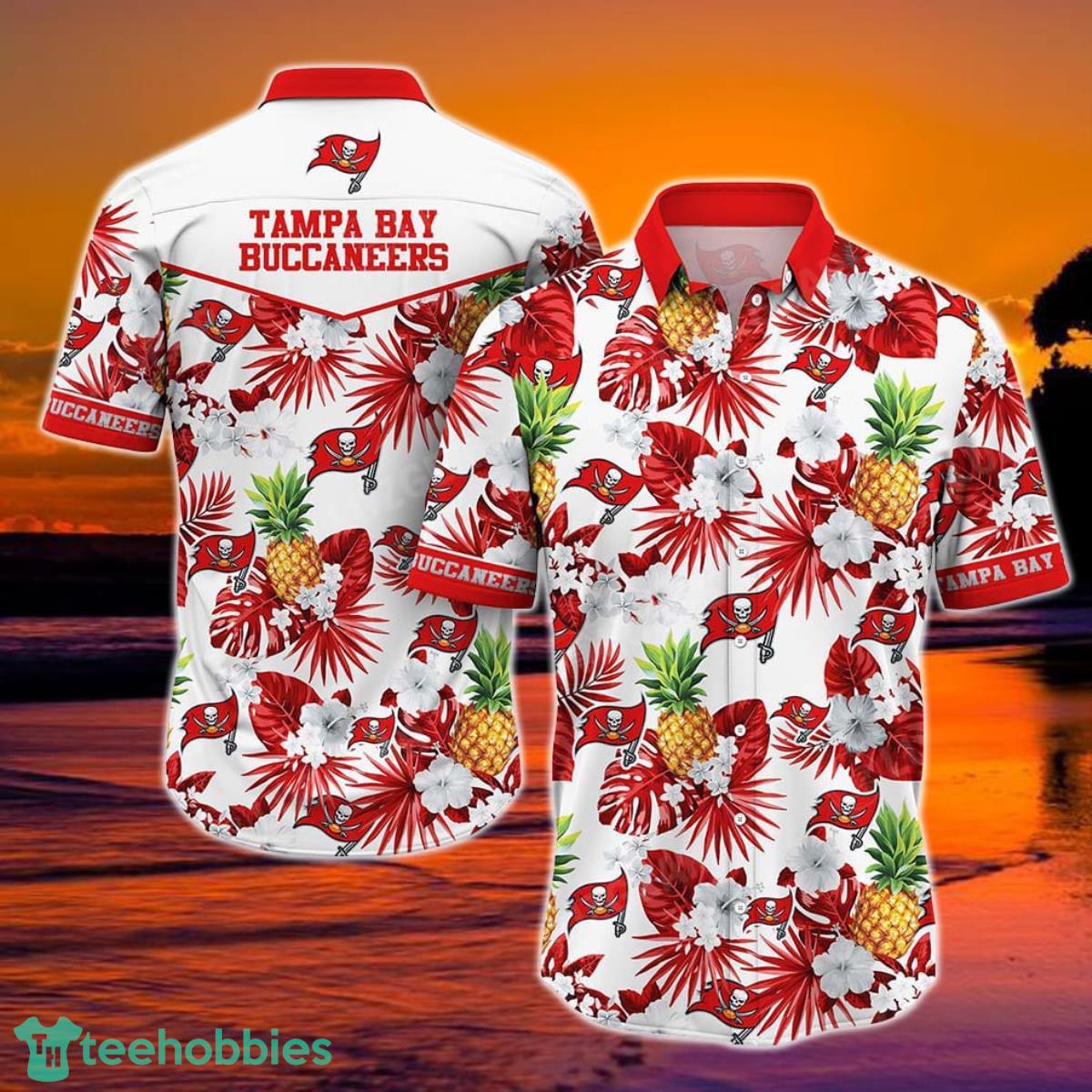 Tampa Bay Buccaneers NFL Hawaiian Shirt Tropical Patterns Graphic Hawaii Shirt Short For Best Fan Ever Product Photo 1