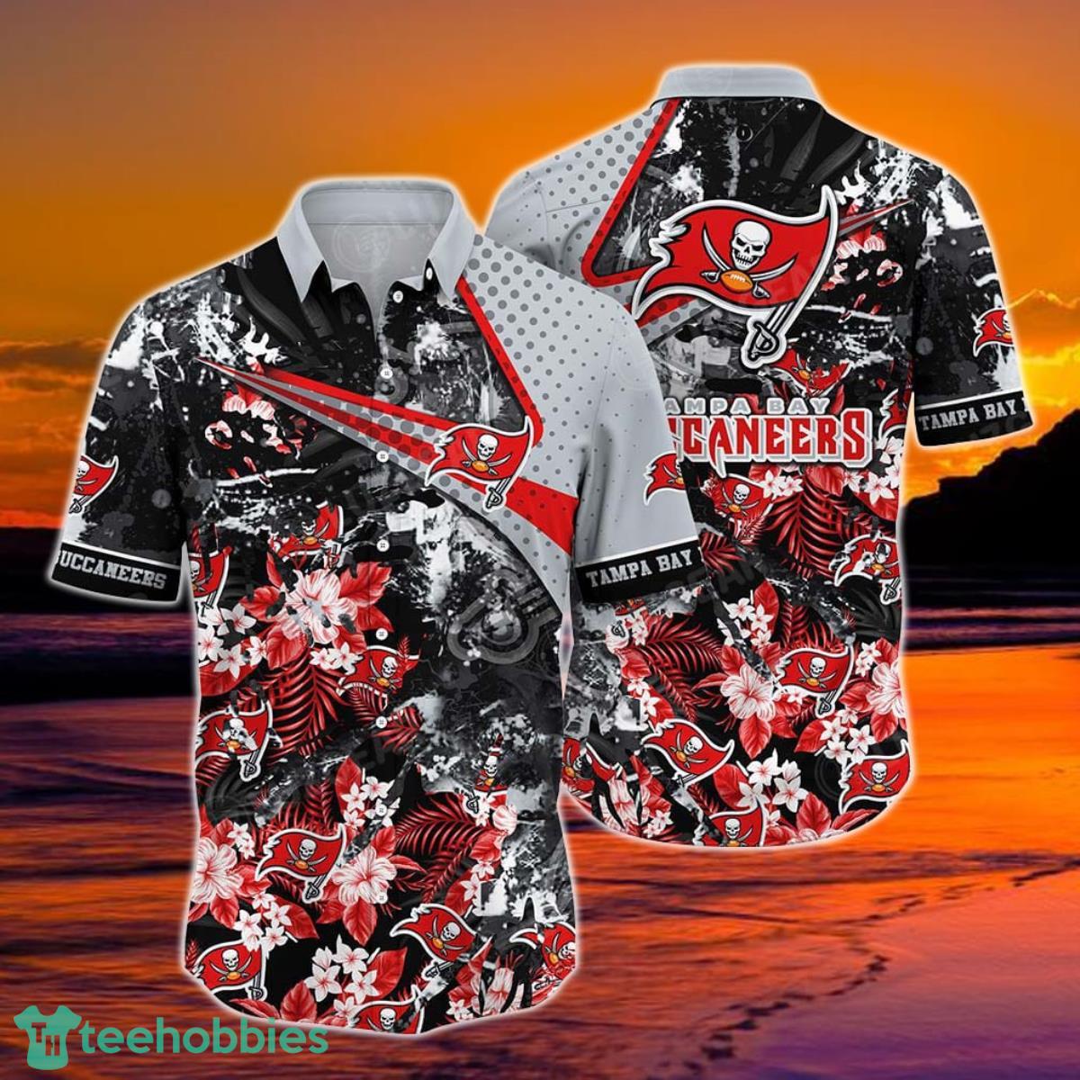 Tampa Bay Buccaneers NFL Hawaiian Shirt Tropical Patterns New Hot Trend Summer For Sports Fans NFL Product Photo 1