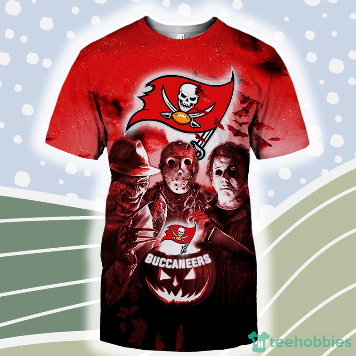 Tampa Bay Buccaneers T shirt 3D Halloween Horror For Men And Women Product Photo 1