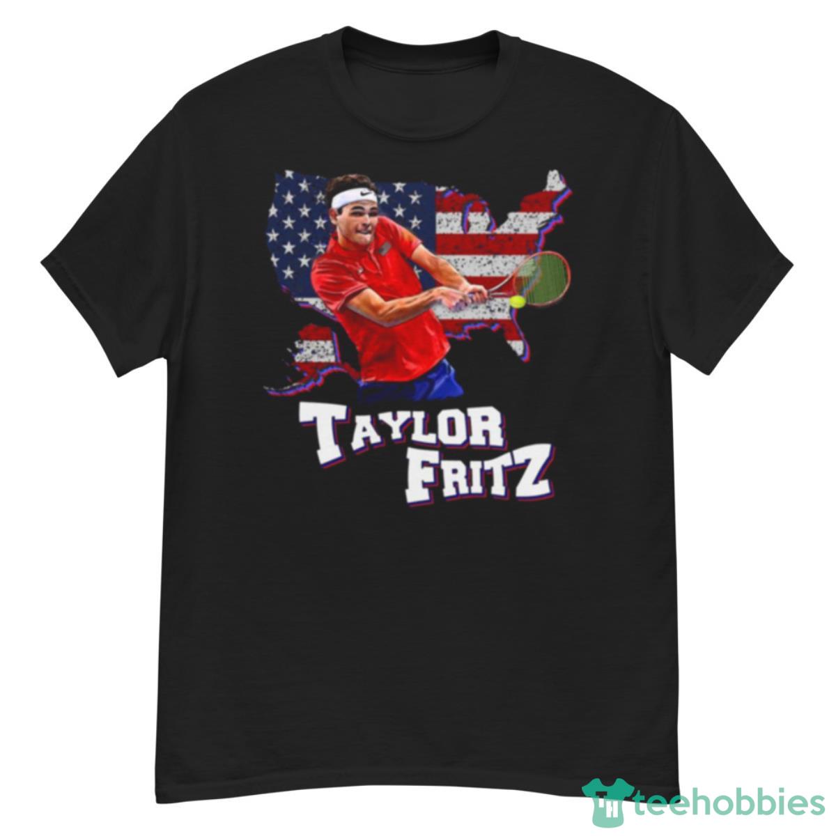 Taylor Fritz Backhand Us Tennis Us Map Retro Shirt - G500 Men’s Classic T-Shirt