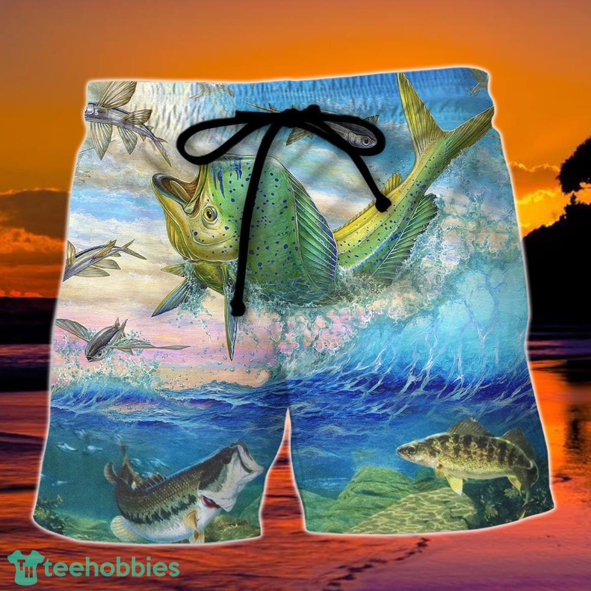 The Fishing Was So Bad Catch Any Amazing Style Hawaii Shorts For Men Product Photo 2